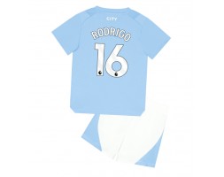 Manchester City Rodri Hernandez #16 Replika Babytøj Hjemmebanesæt Børn 2023-24 Kortærmet (+ Korte bukser)
